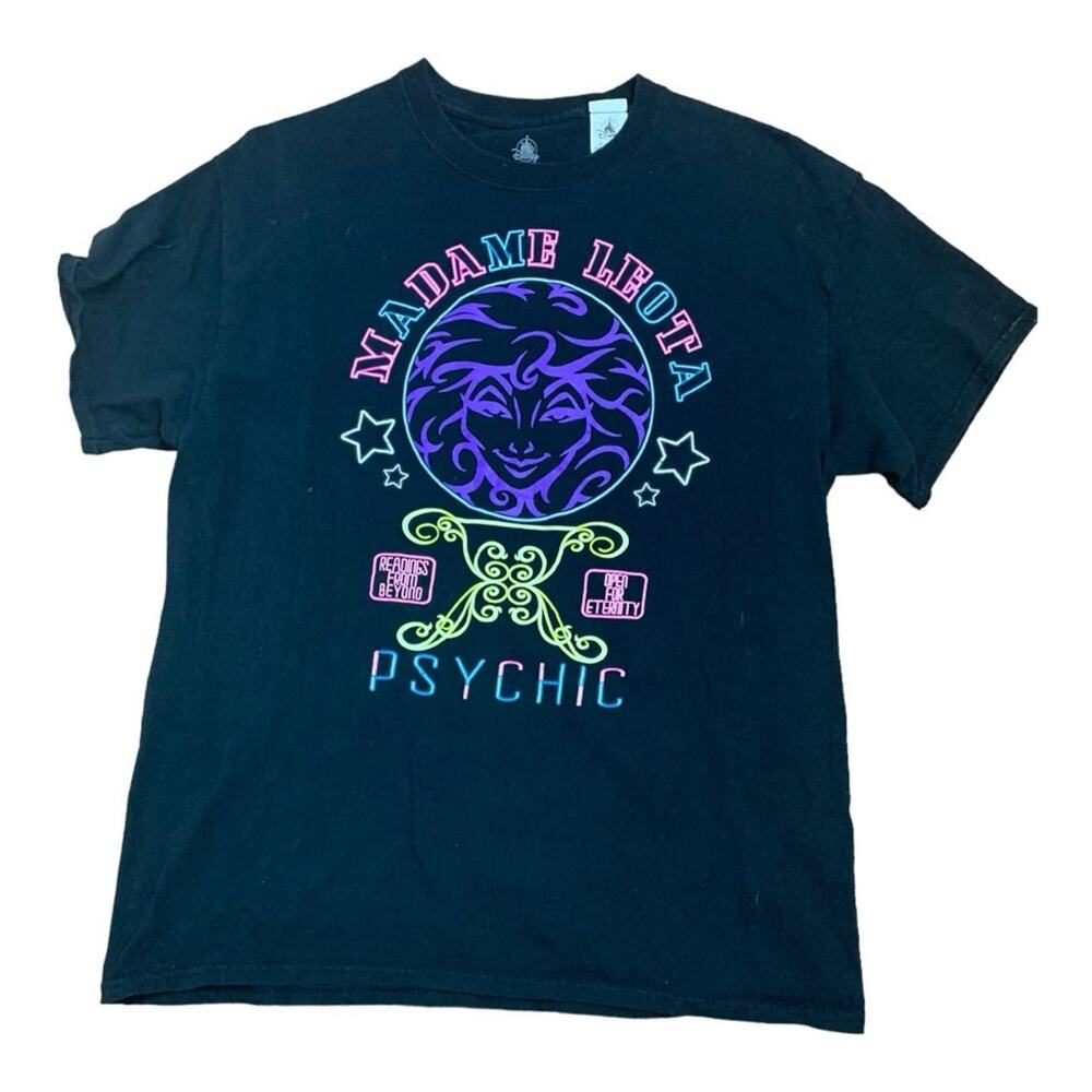 Disney Parks women's large haunted mansion madame leota short sleeve shirt